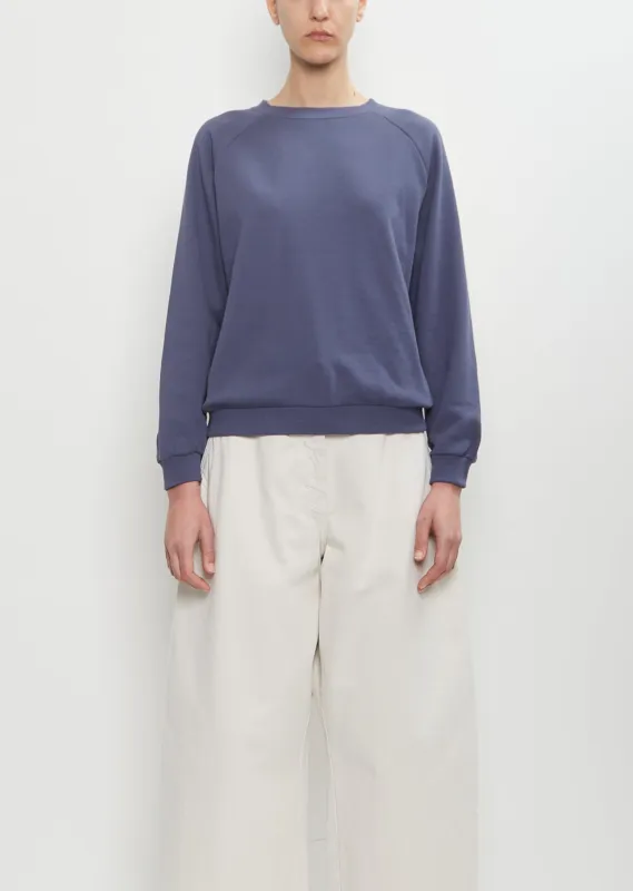 Studio Cotton Sweatshirt — Collegiate Blue sold by La Garconne