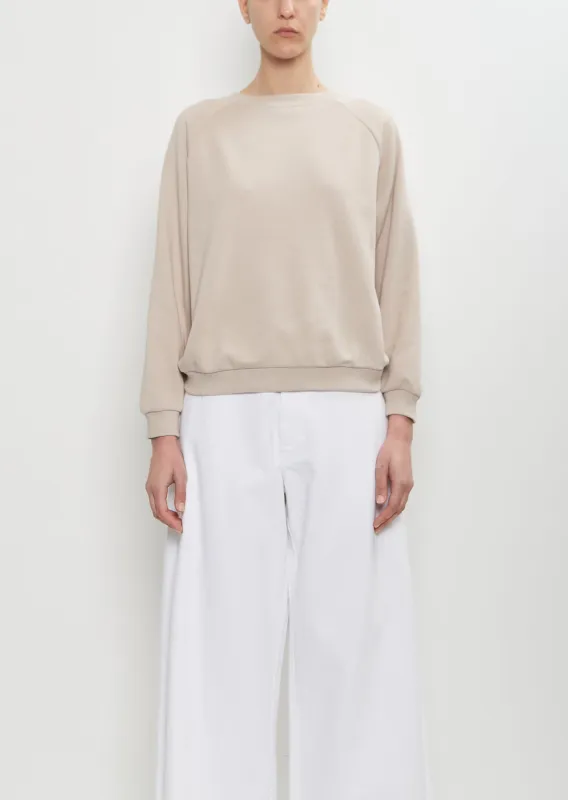 Studio Cotton Sweatshirt — Light Mauve sold by La Garconne