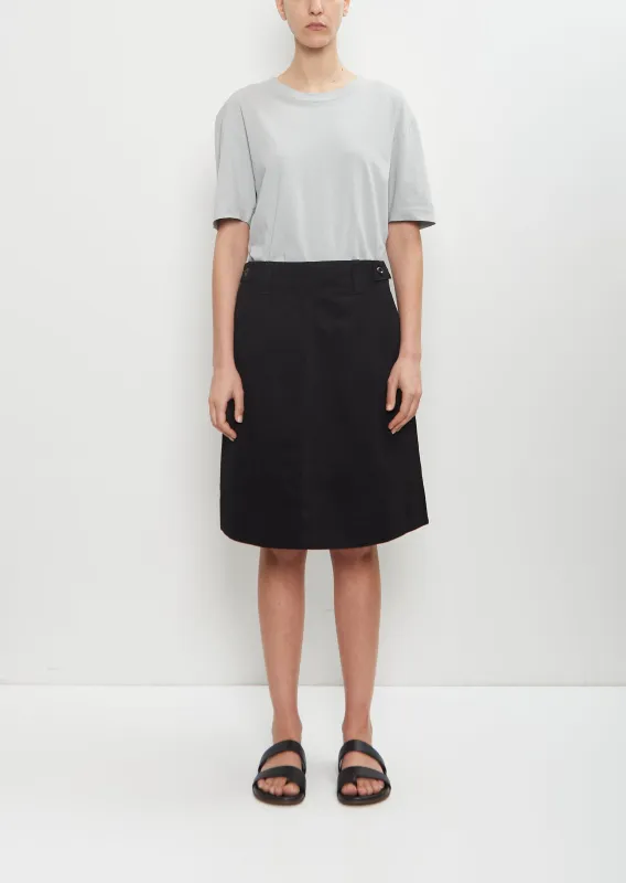 Cotton Button Belt Skirt sold by La Garconne