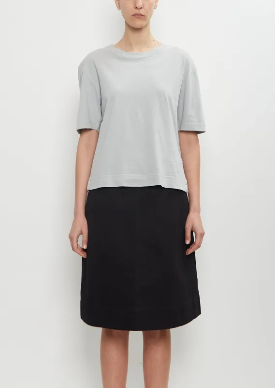 Cotton Linen Simple T-Shirt — Ice sold by La Garconne