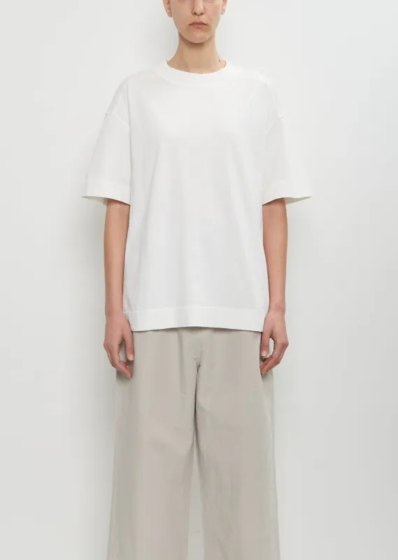 Cotton Relaxed T-Shirt — Off White sold by La Garconne