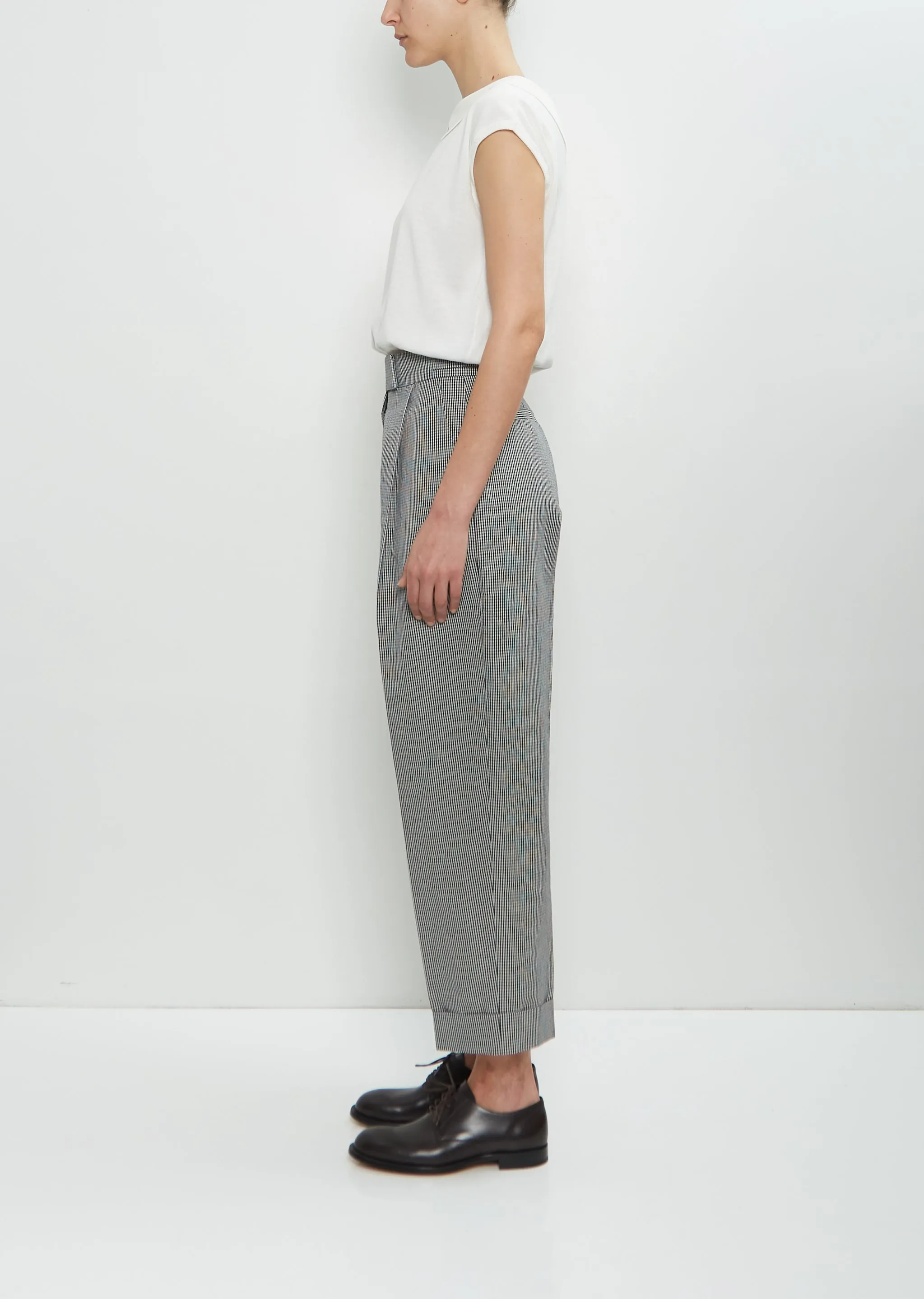 Wool Linen Single Pleat Trouser sold by La Garconne product image thumbnail 2