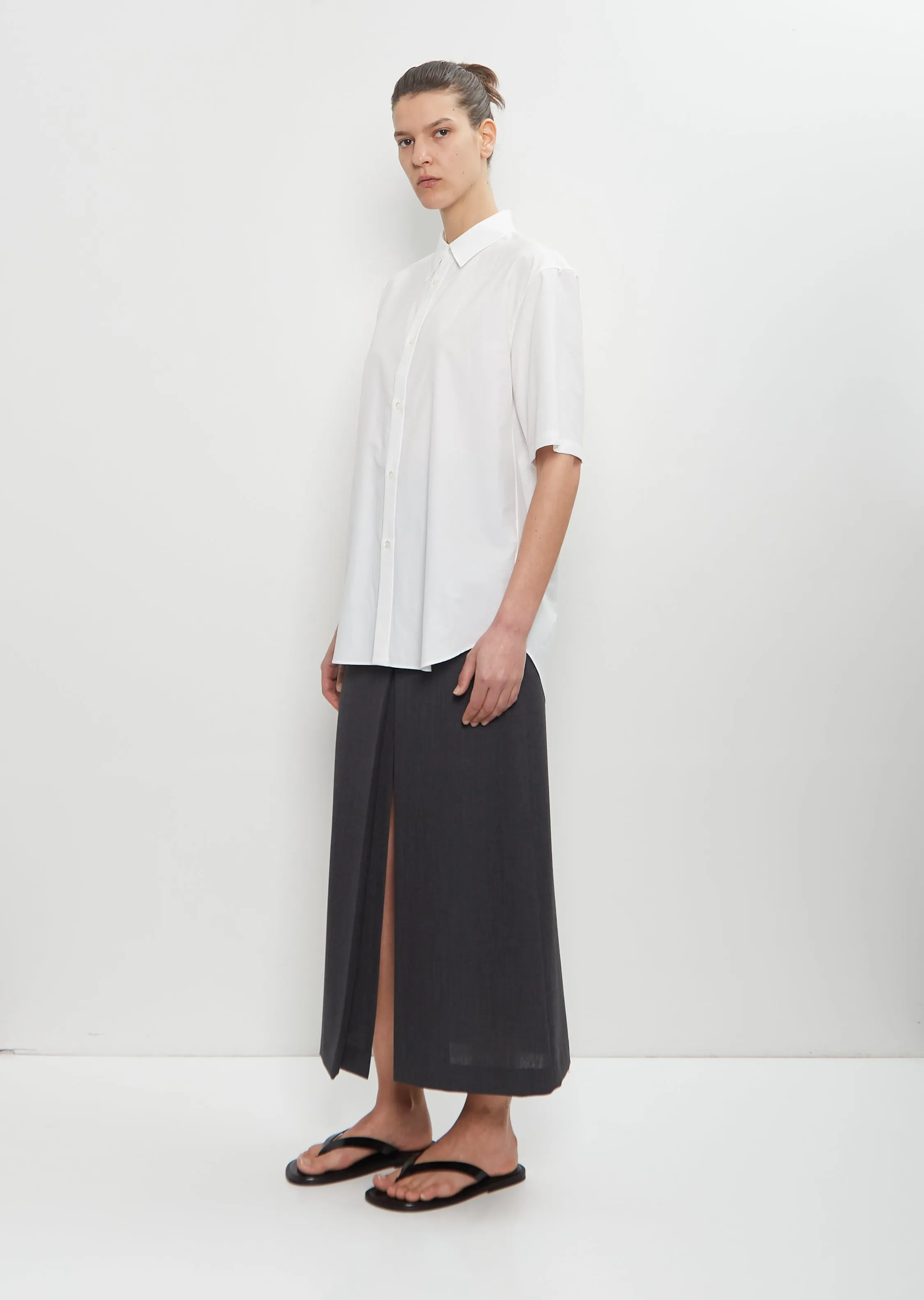 Washed Finx Twill Half Sleeved Shirt sold by La Garconne product image thumbnail 4