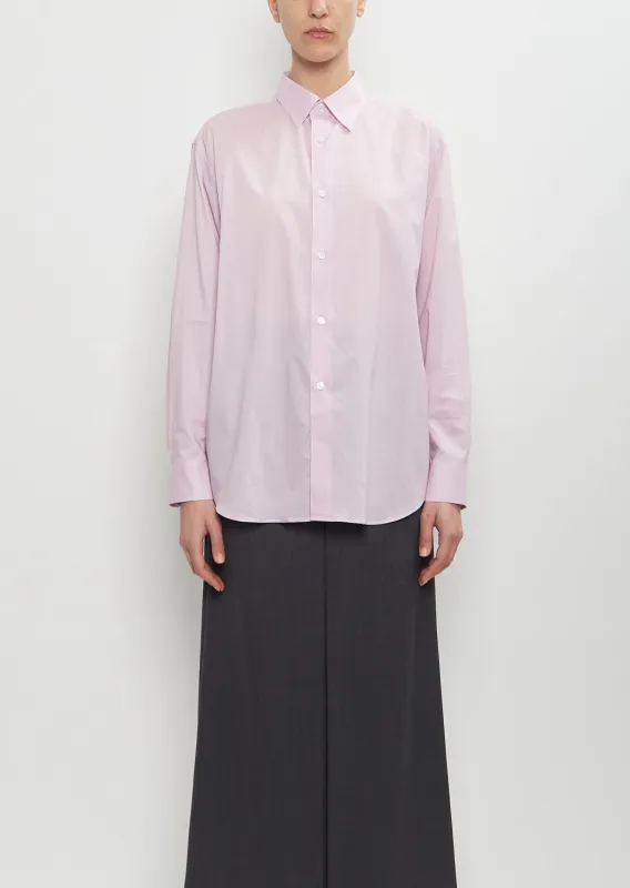 Washed Finx Typewriter Shirt — Light Pink sold by La Garconne