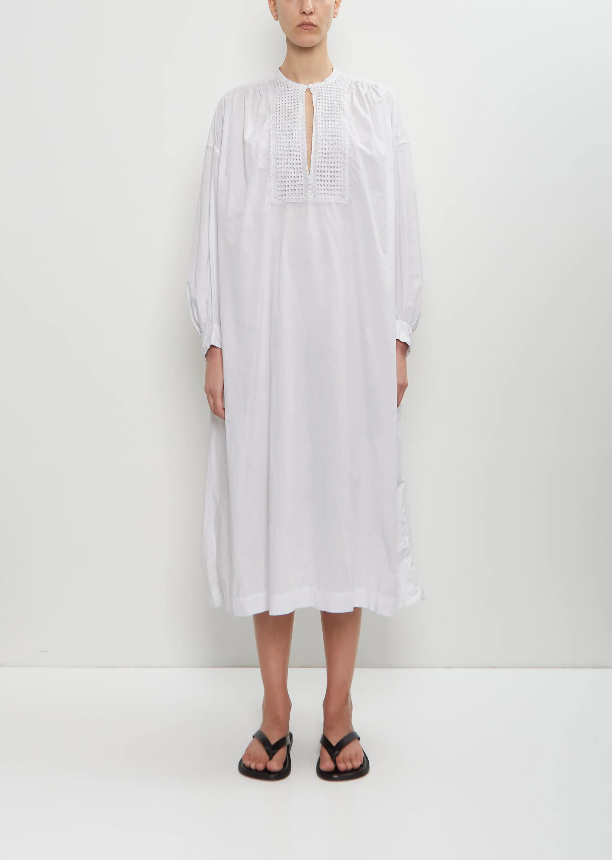 Cotton Lace Surplice Dress sold by La Garconne