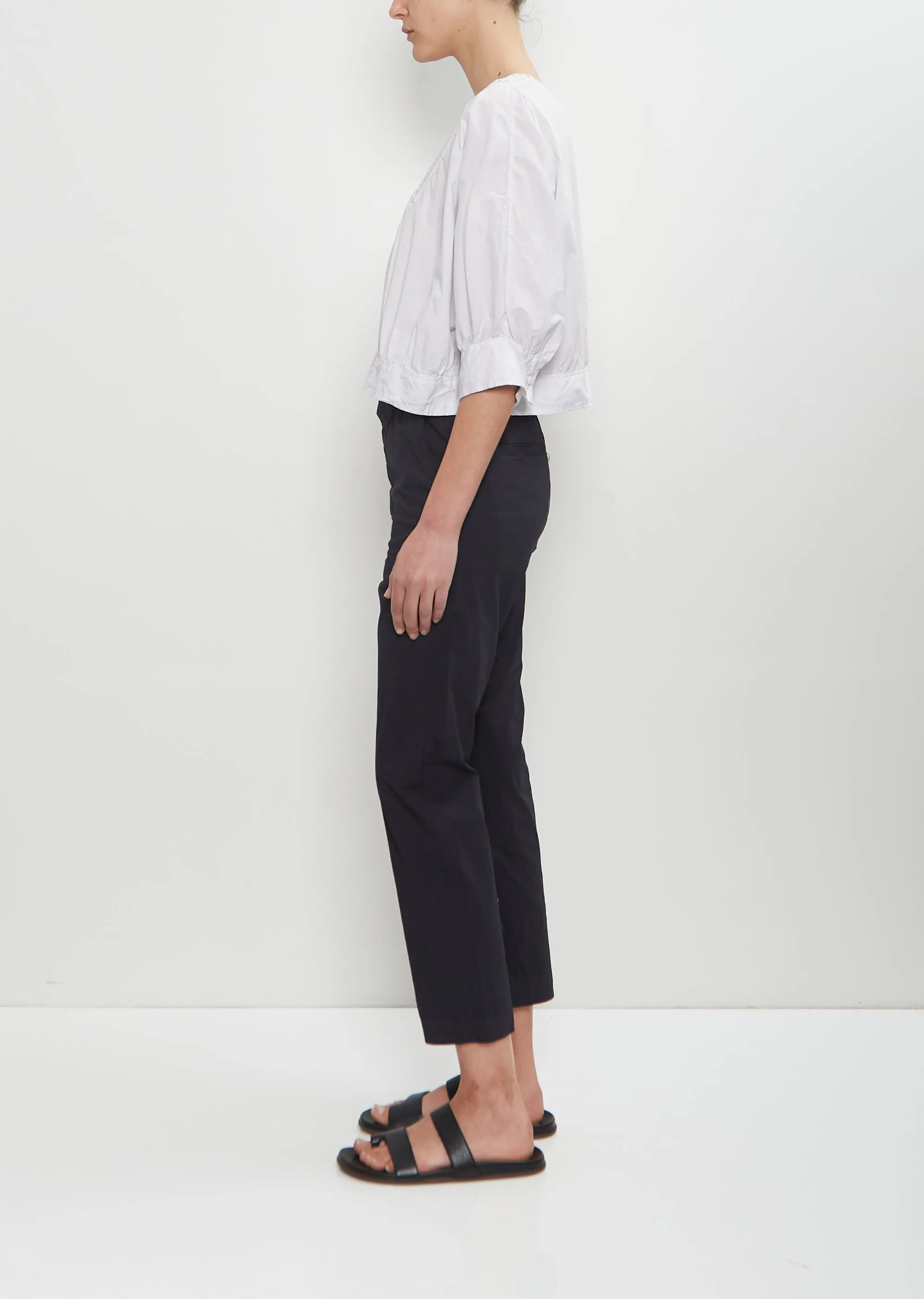 Cotton Blend Narrow Easy Trousers sold by La Garconne product image thumbnail 2