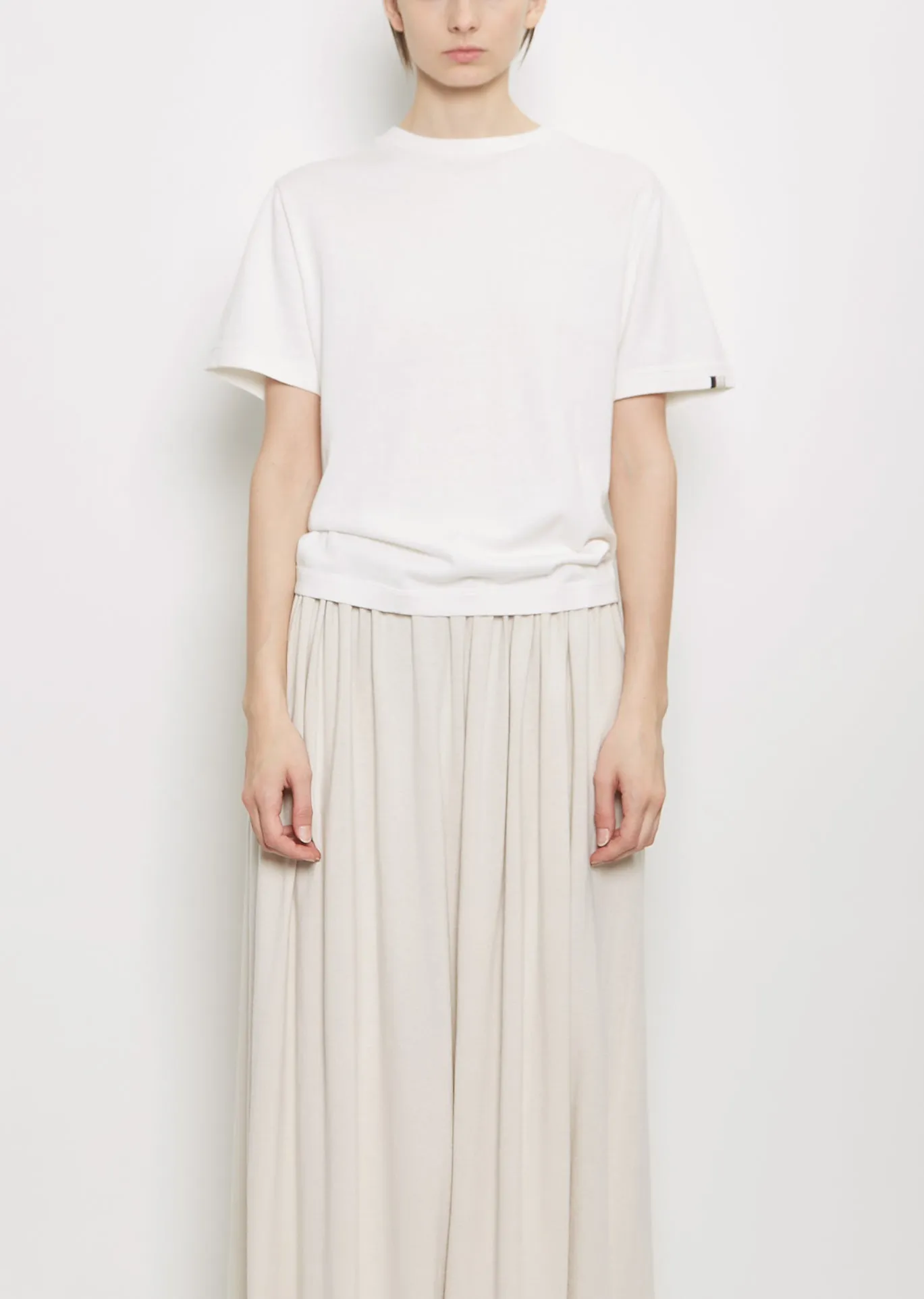 n°268 Cuba Cotton Cashmere Top — Snow sold by La Garconne