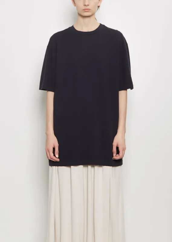 n°269 Rik Cotton Cashmere Top — Navy sold by La Garconne