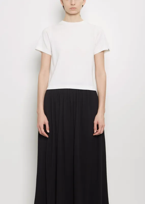 n°267 Tina Cotton Cashmere Top — Snow sold by La Garconne