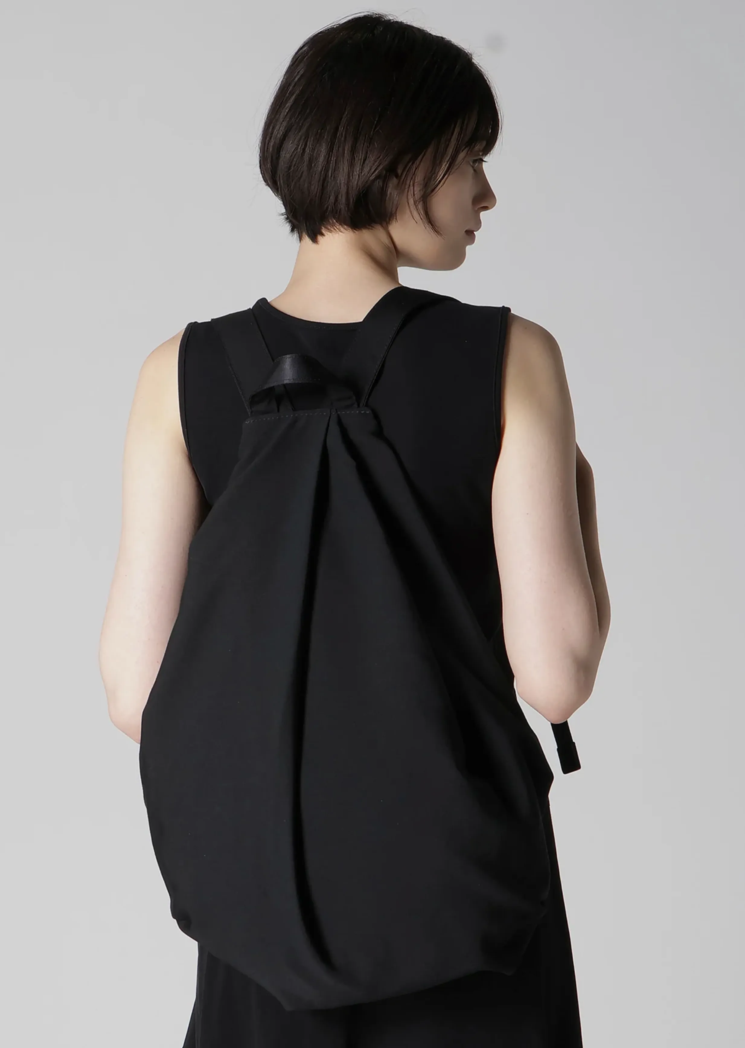 Wool Tuck Detail Backpack sold by La Garconne product image thumbnail 5