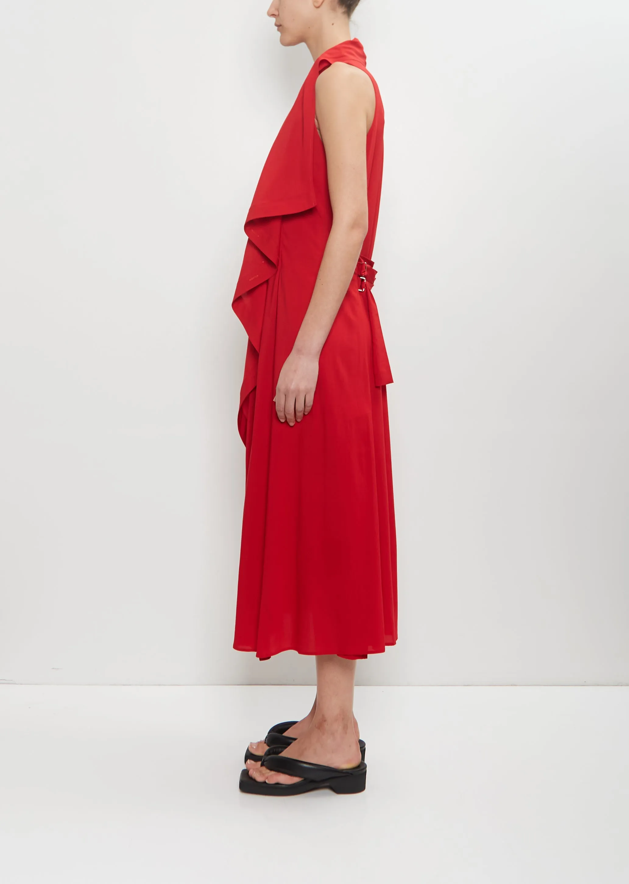 Draped Sleeveless Dress sold by La Garconne product image thumbnail 2