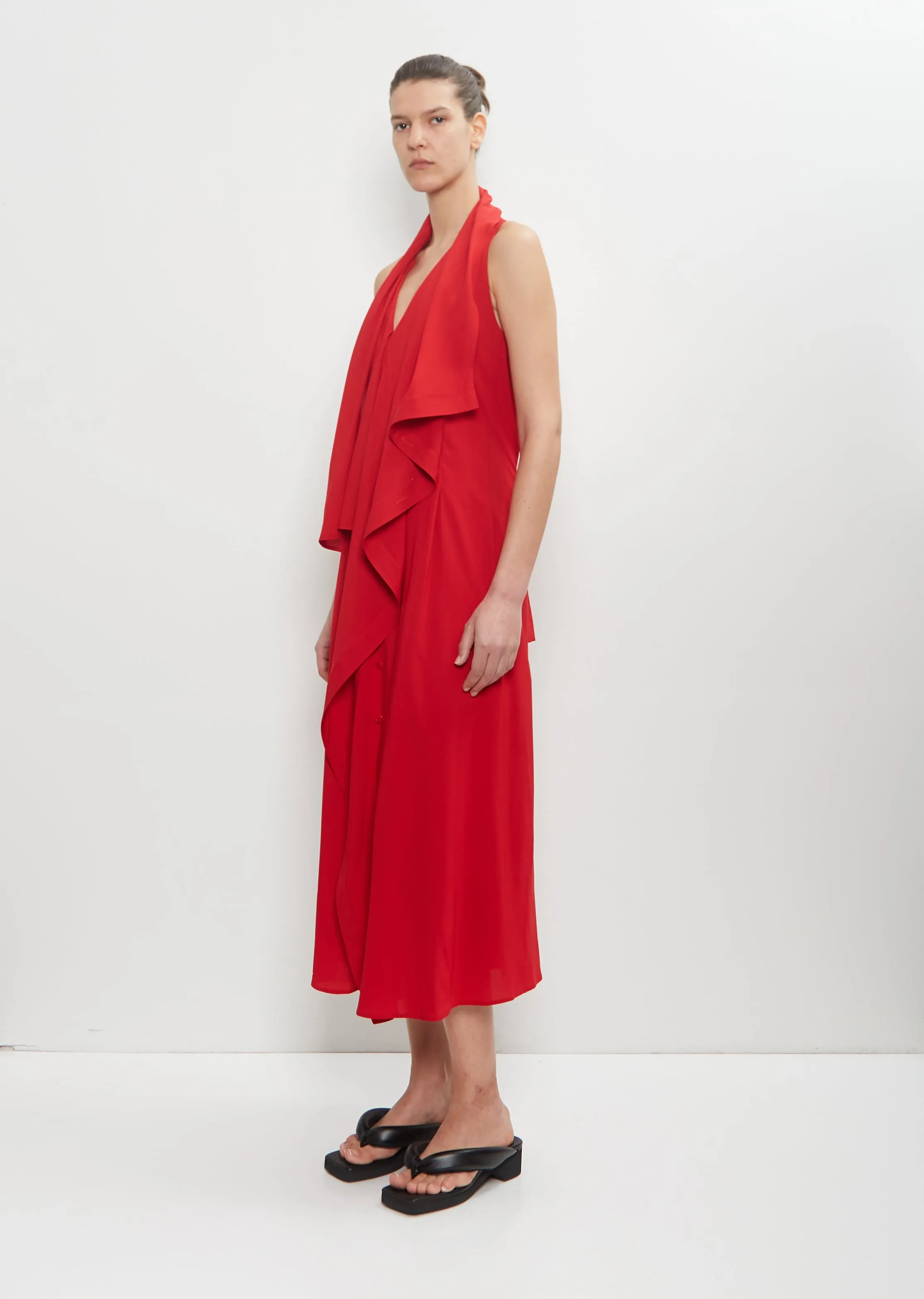 Draped Sleeveless Dress sold by La Garconne product image thumbnail 4