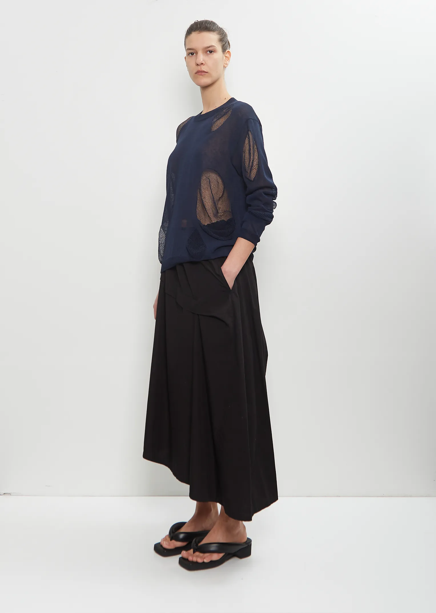 Cotton Flax Open Knit Sweater sold by La Garconne product image thumbnail 4