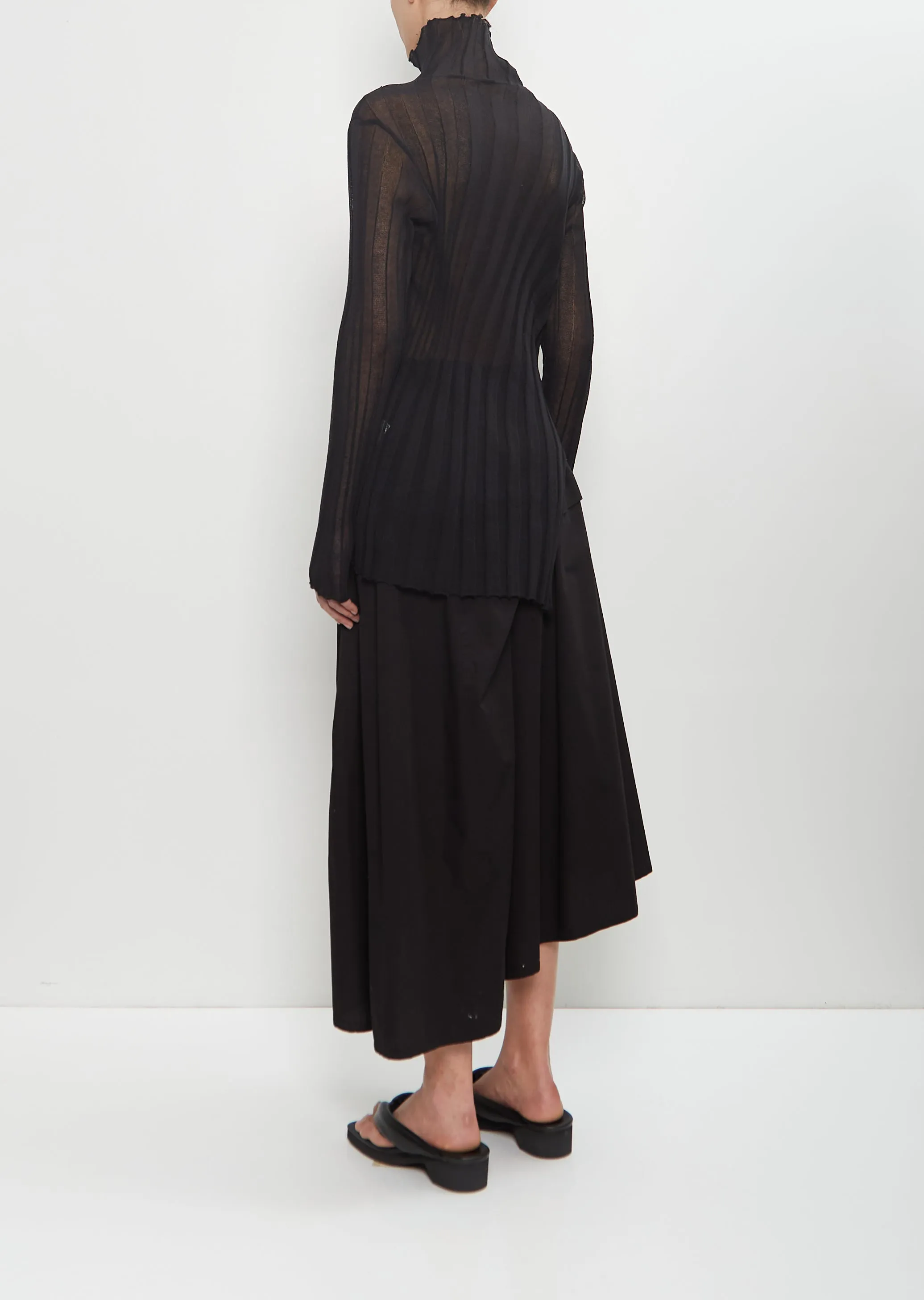 Sheer Knit Zip Cardigan sold by La Garconne product image thumbnail 3