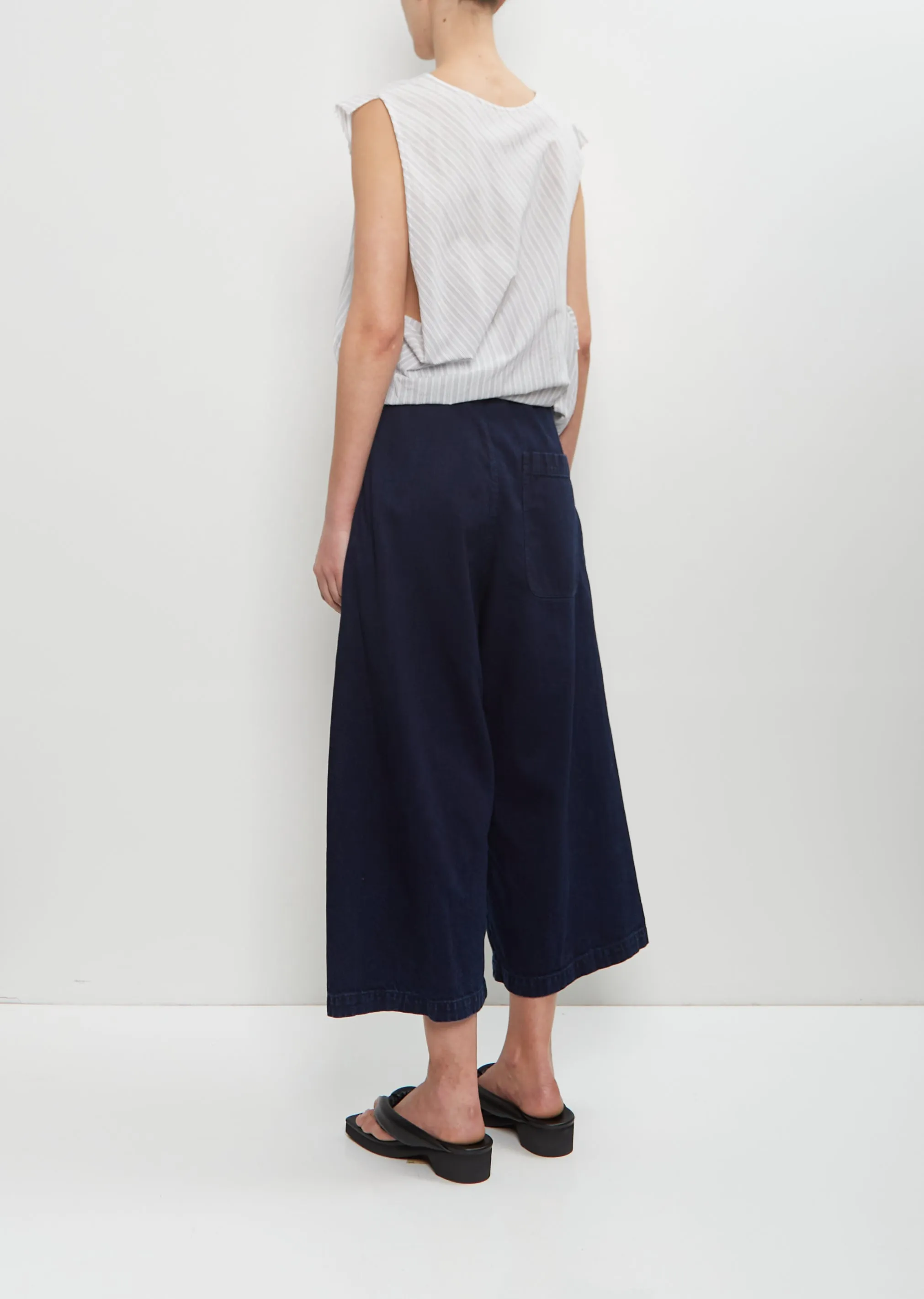Cotton Front Tucked Wide Pant sold by La Garconne product image thumbnail 3