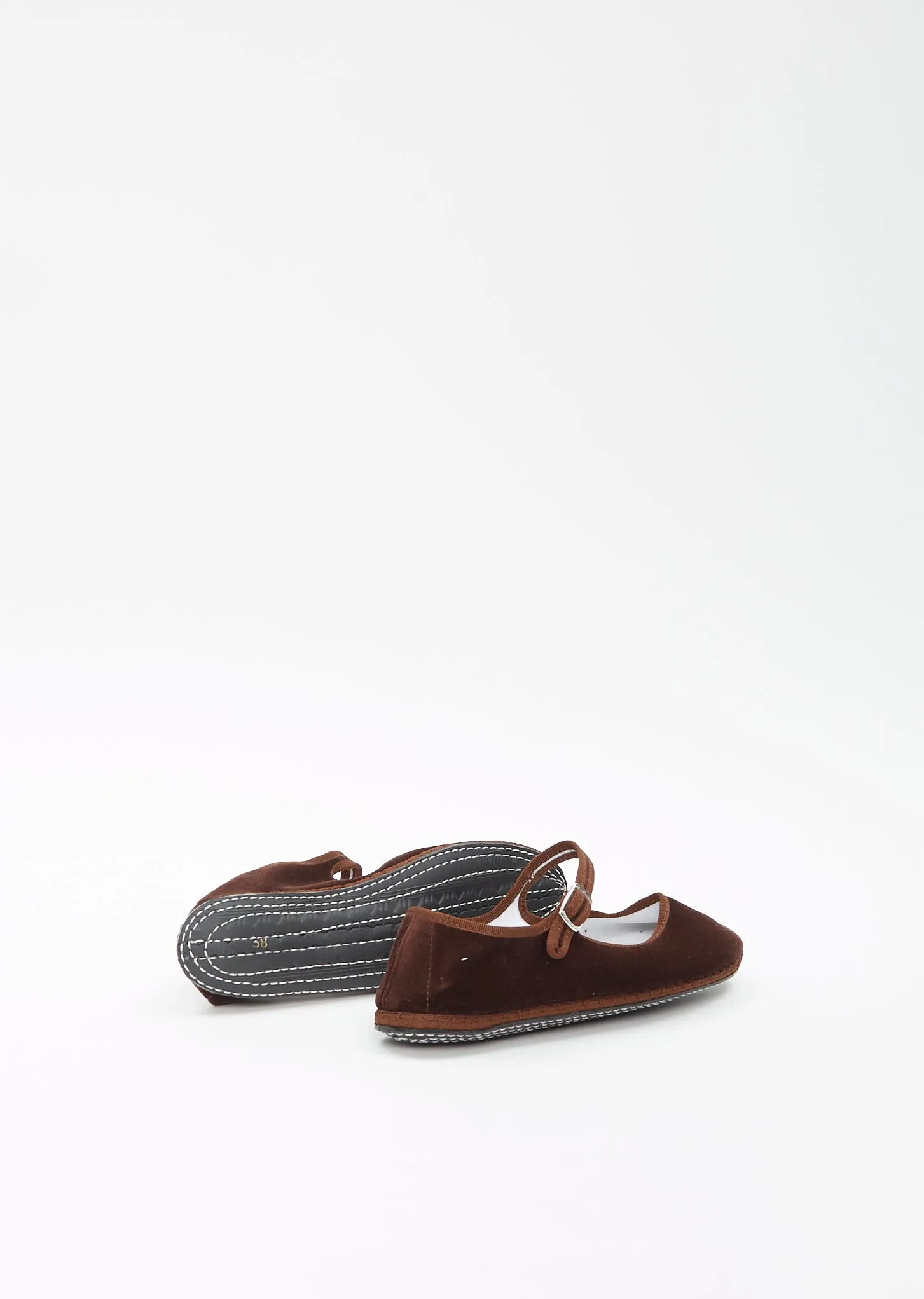 Mary Jane Paj Velvet Ness — Brown sold by La Garconne product image thumbnail 3