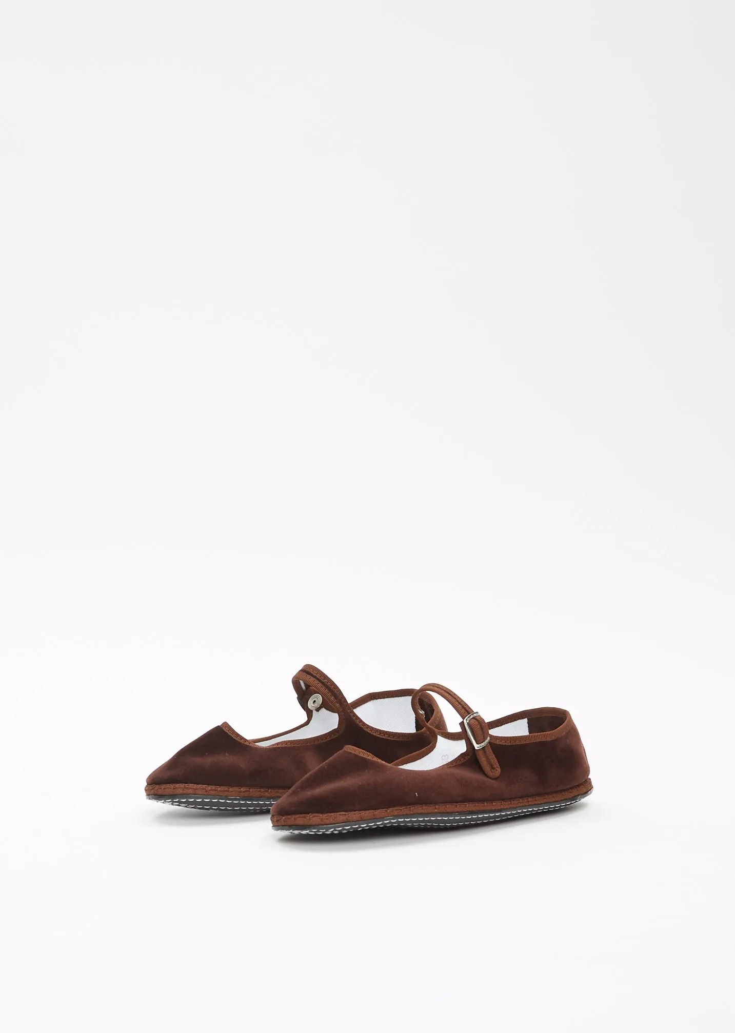 Mary Jane Paj Velvet Ness — Brown sold by La Garconne product image thumbnail 2