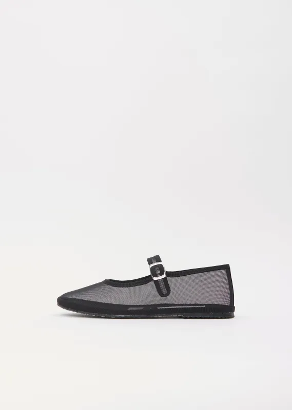 Mary Jane Pasj Mesh Ness — Black sold by La Garconne