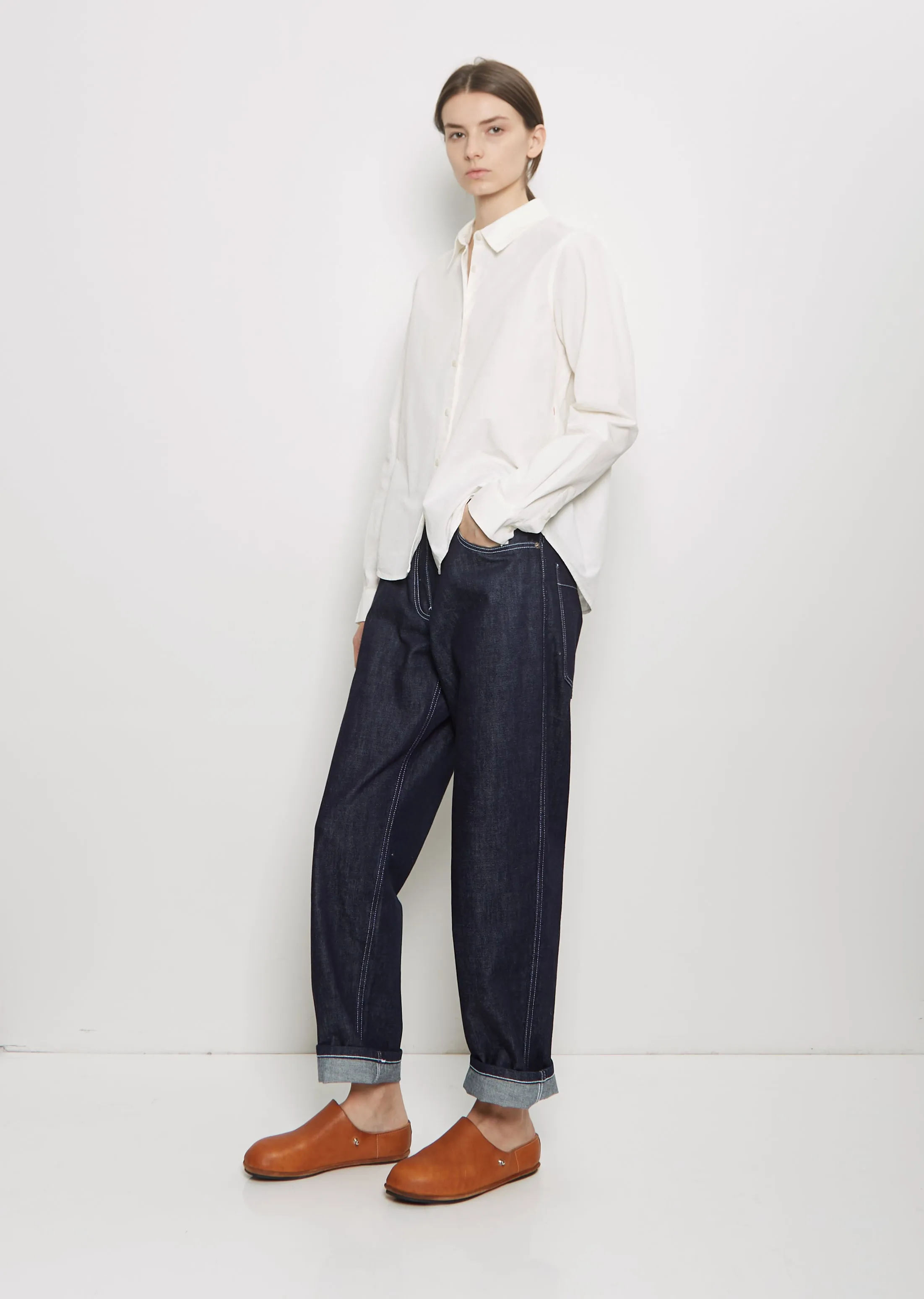 Paulo Cotton Denim Pant — Indigo sold by La Garconne product image thumbnail 4