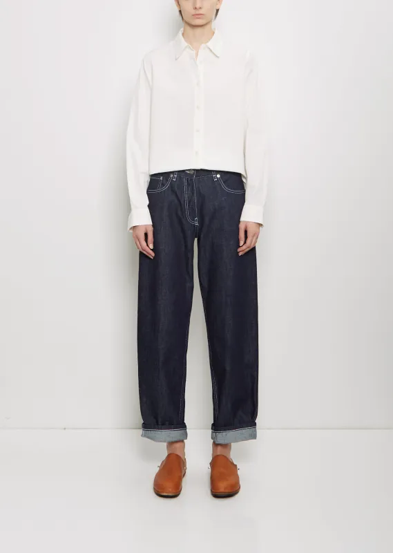 Paulo Cotton Denim Pant — Indigo sold by La Garconne