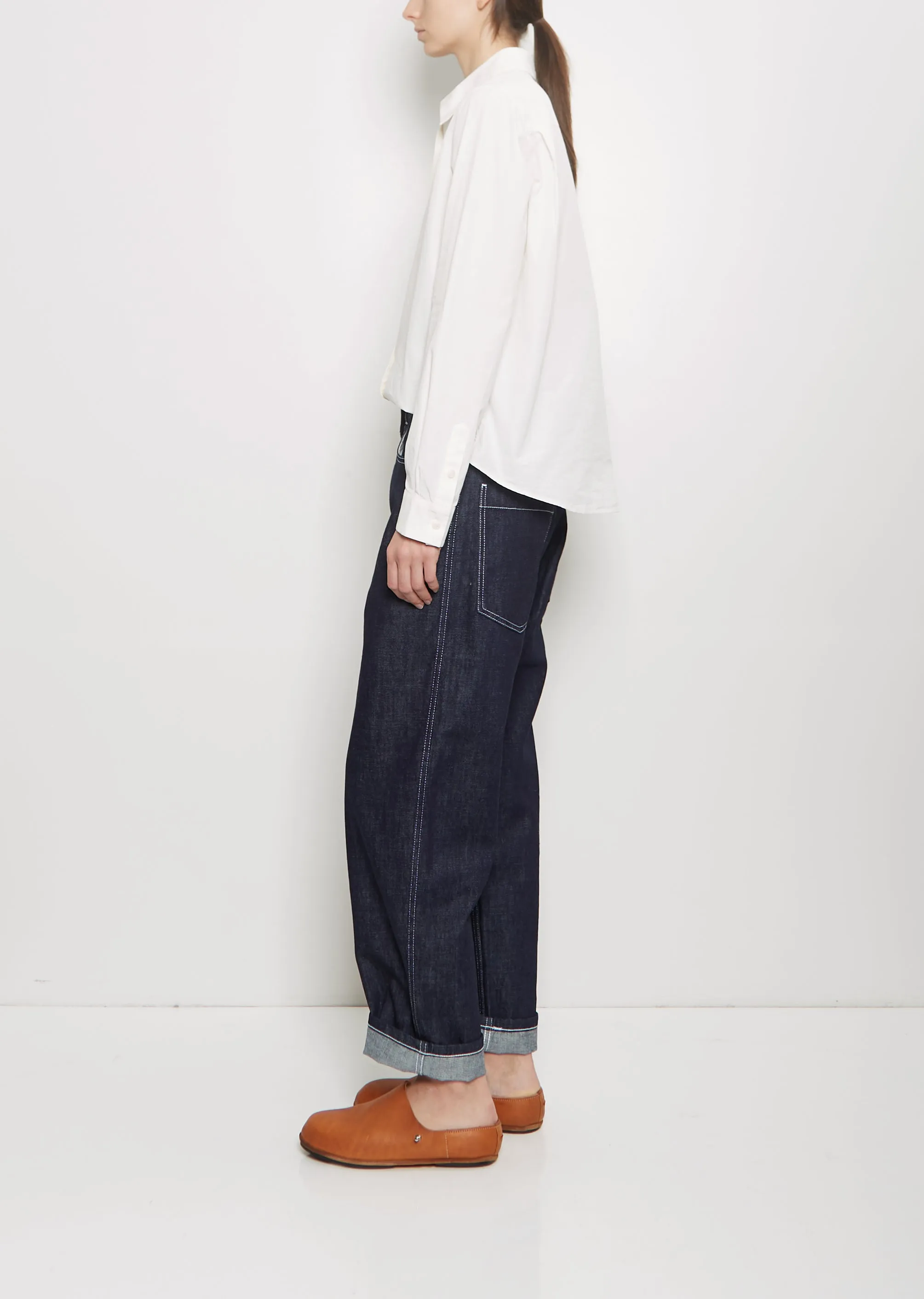 Paulo Cotton Denim Pant — Indigo sold by La Garconne product image thumbnail 2