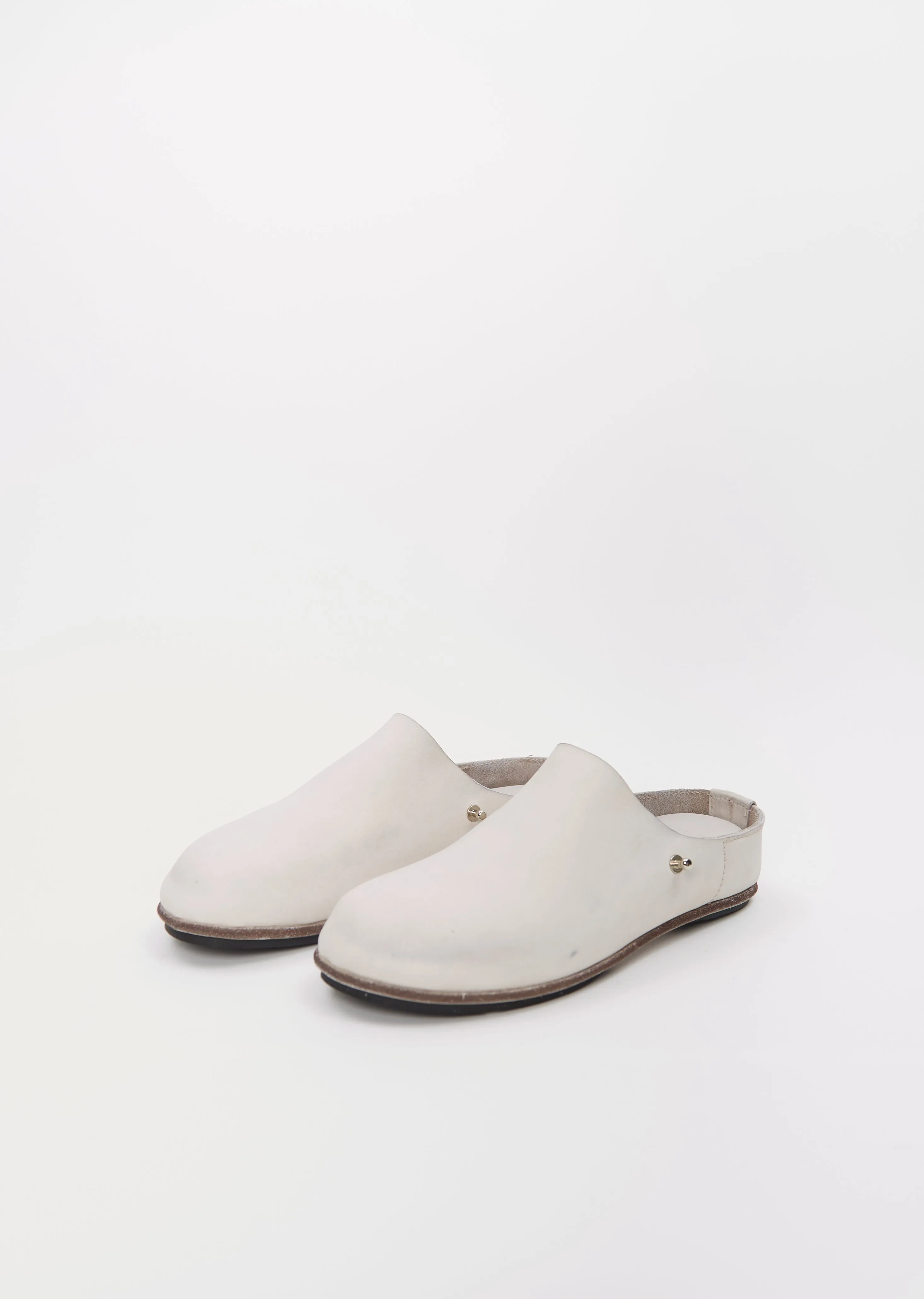 Guidi Leather Clogs — Chalk sold by La Garconne product image thumbnail 2