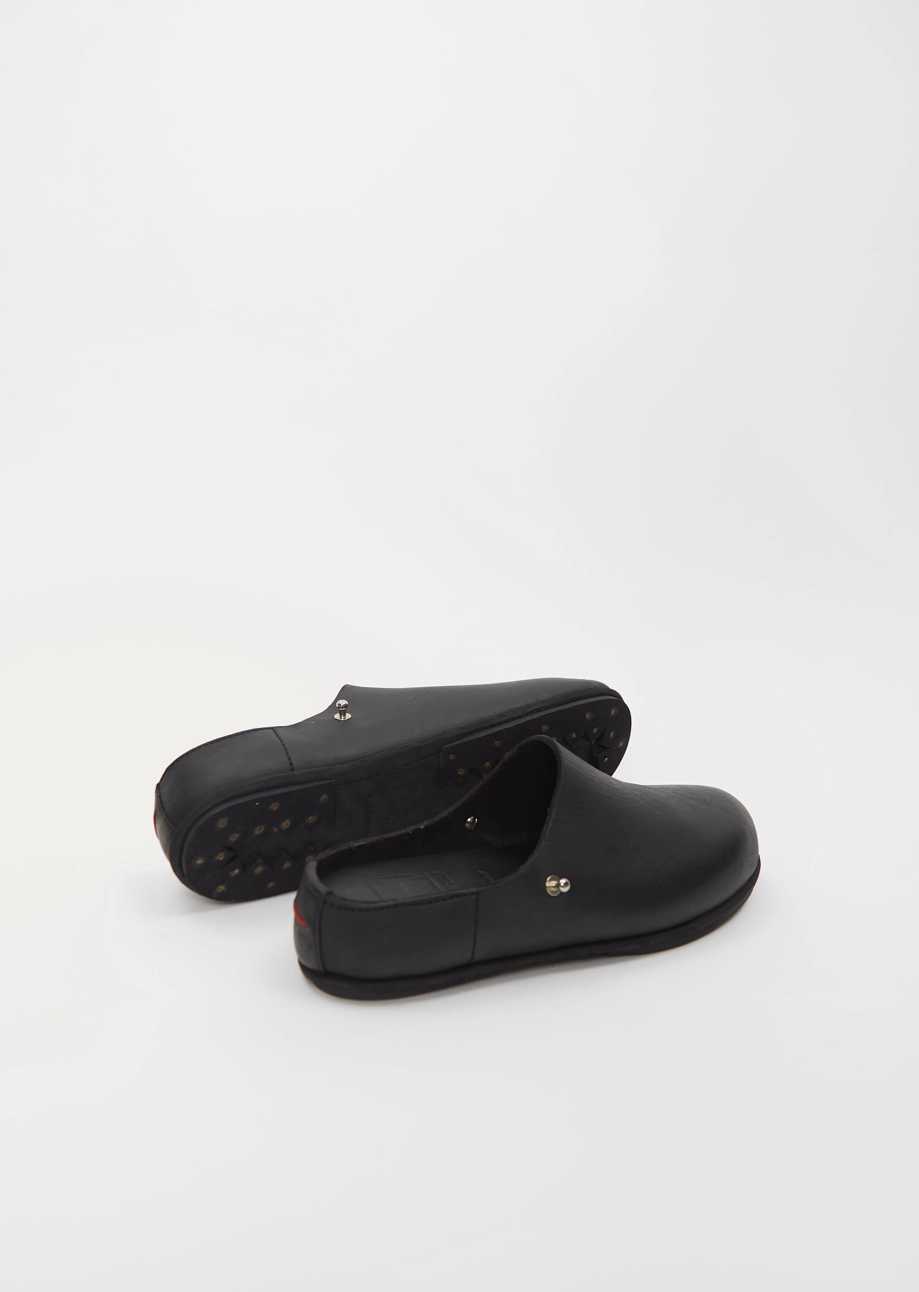 Guidi Leather Clogs — Black sold by La Garconne product image thumbnail 3