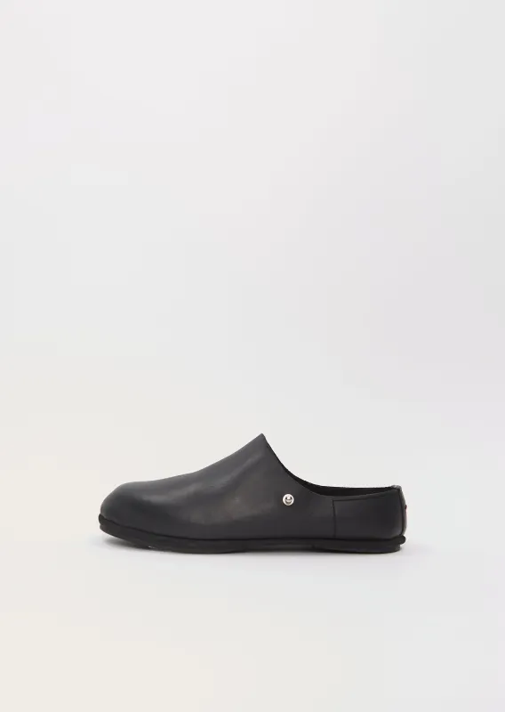 Guidi Leather Clogs — Black sold by La Garconne