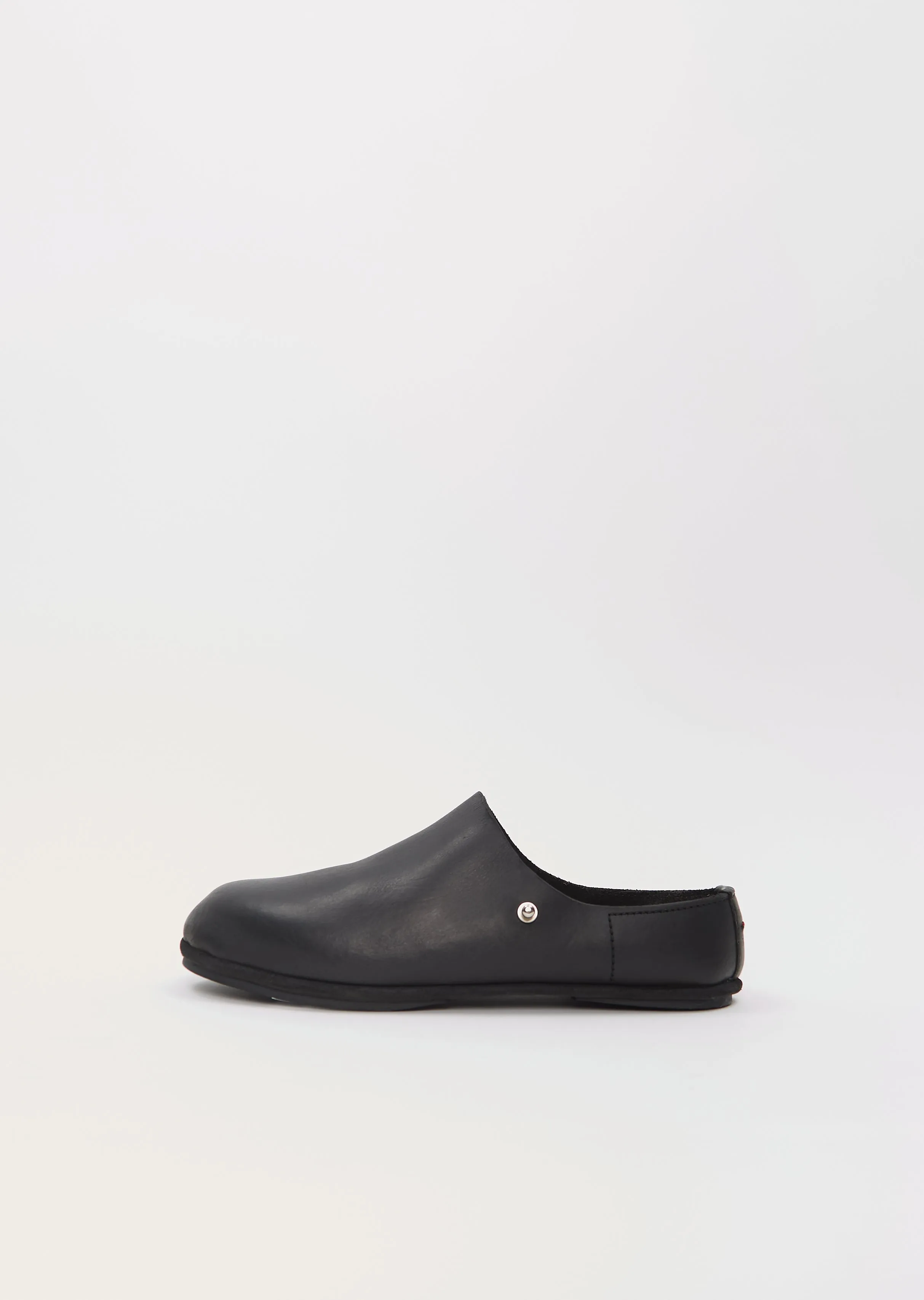 Guidi Leather Clogs — Black sold by La Garconne