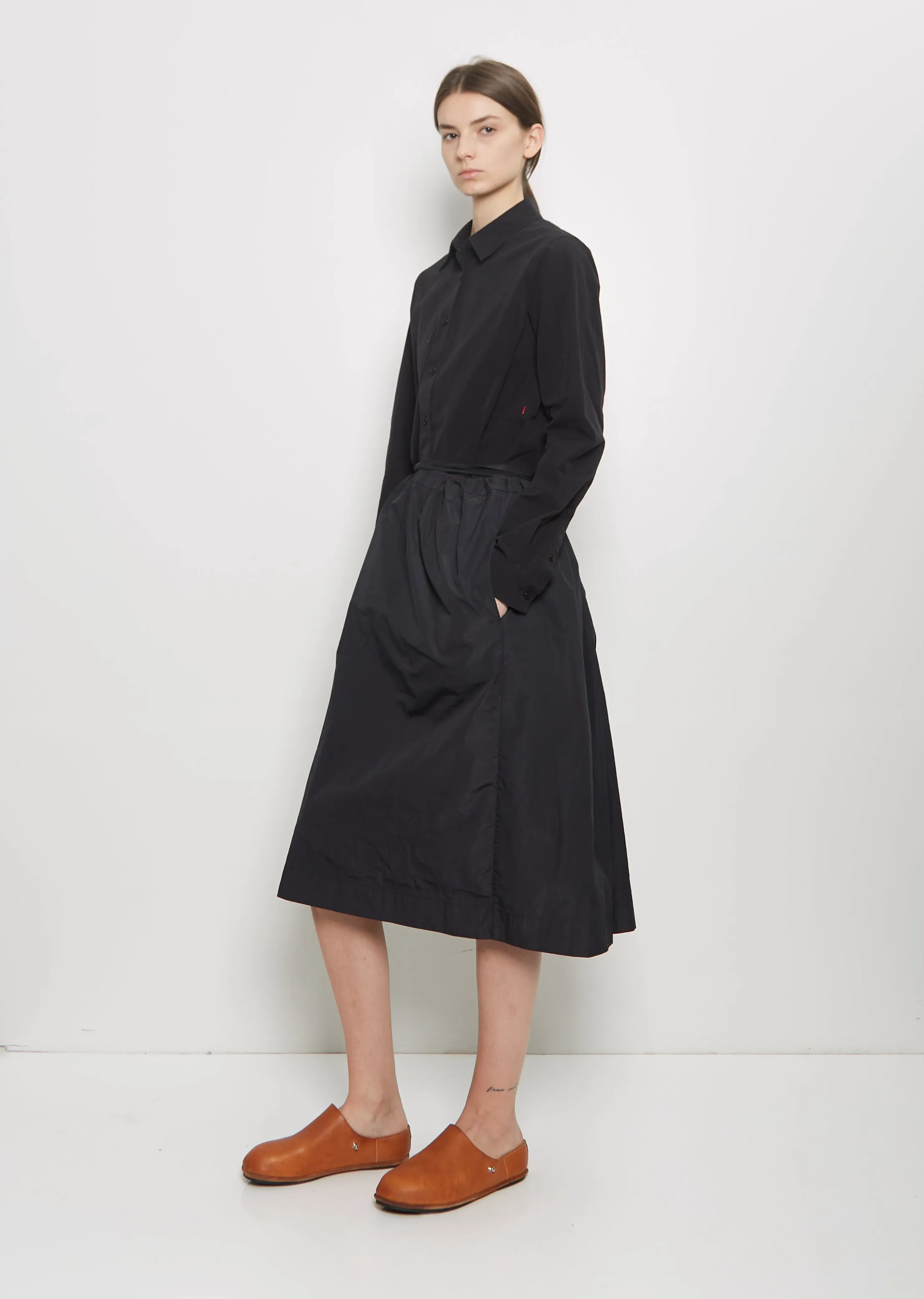 Square Cotton Blend Skirt — Black sold by La Garconne product image thumbnail 4