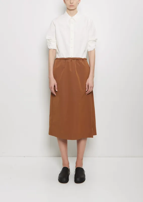 Square Cotton Blend Skirt — Ginger sold by La Garconne