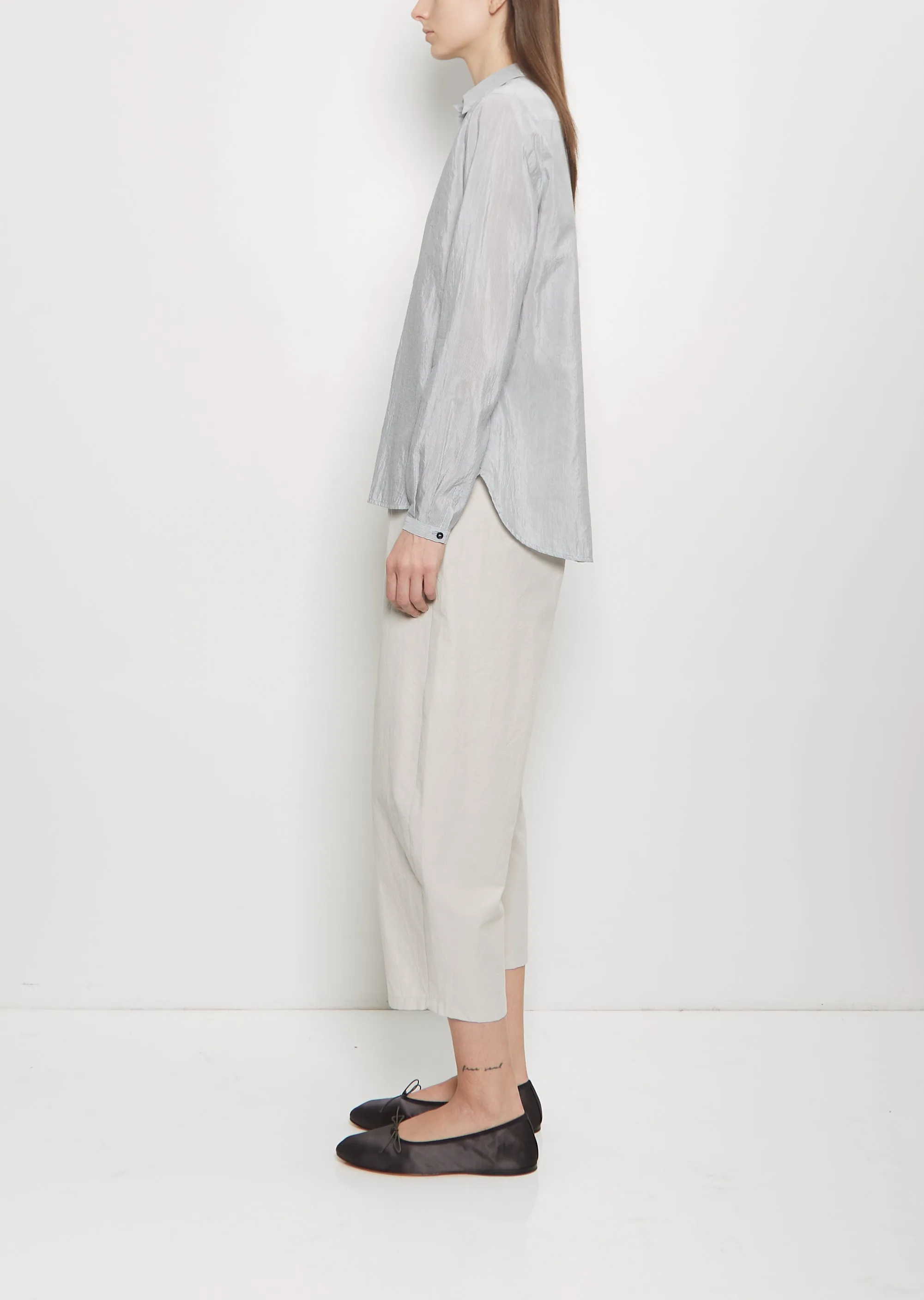 Cotton Silk Pinstripe Shirt sold by La Garconne product image thumbnail 2