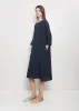 Linen Loose Dress — Blue sold by La Garconne