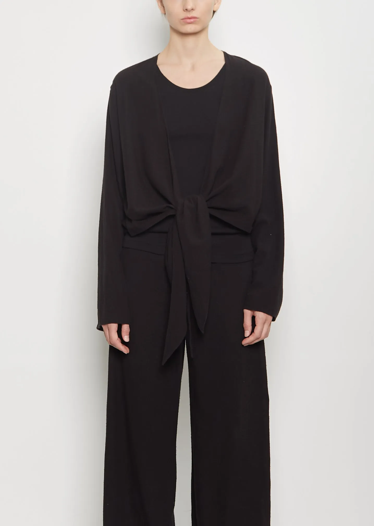 Raw Silk Wrap Jacket sold by La Garconne