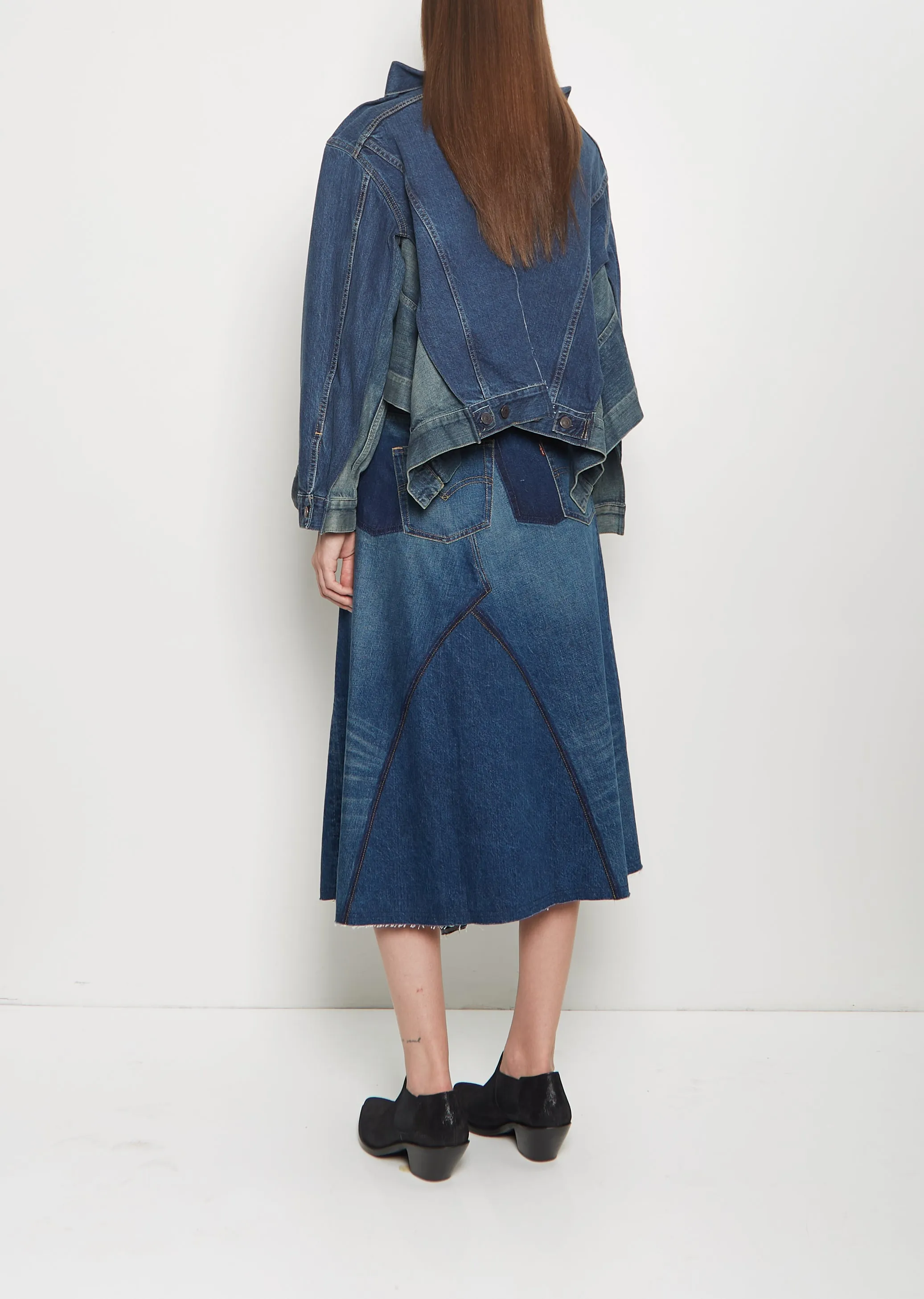 Levi's Denim Paneled Jacket sold by La Garconne product image thumbnail 3