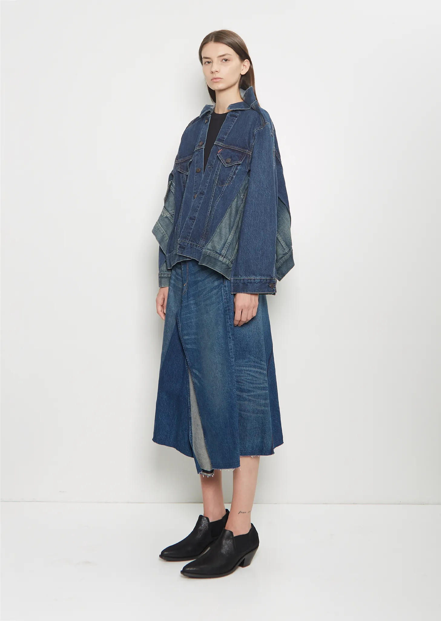 Levi's Denim Paneled Jacket sold by La Garconne product image thumbnail 4