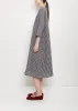 Linen Tartan Loose Dress sold by La Garconne