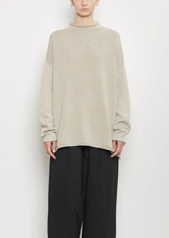 Organic Cotton Fade Rollneck sold by La Garconne