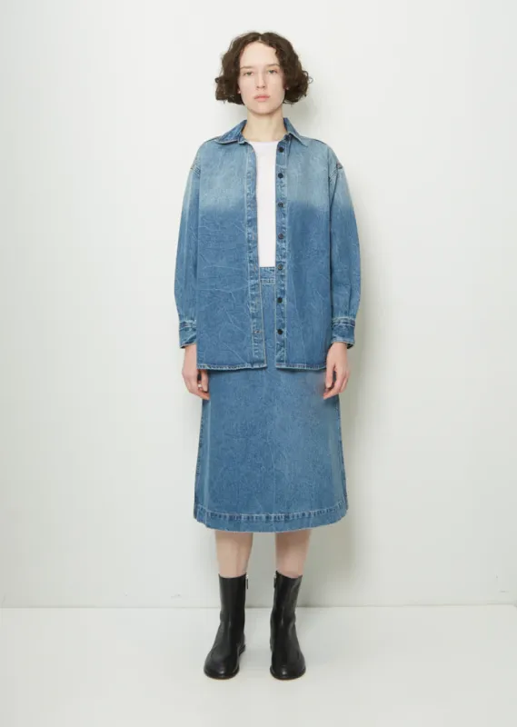 Denim Shirt Jacket sold by La Garconne
