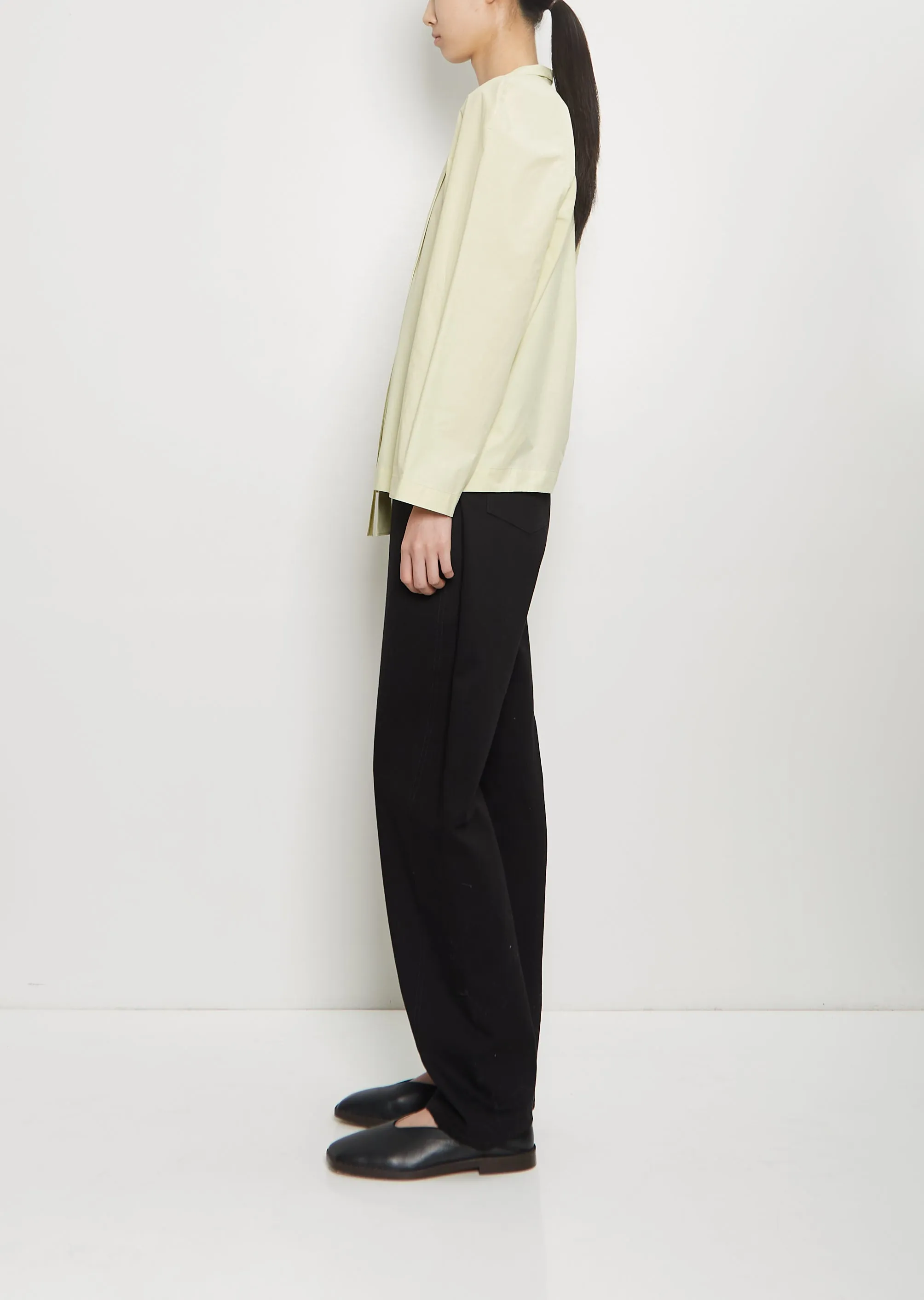 Ascot Cotton Blouse — Dusty Yellow sold by La Garconne product image thumbnail 2