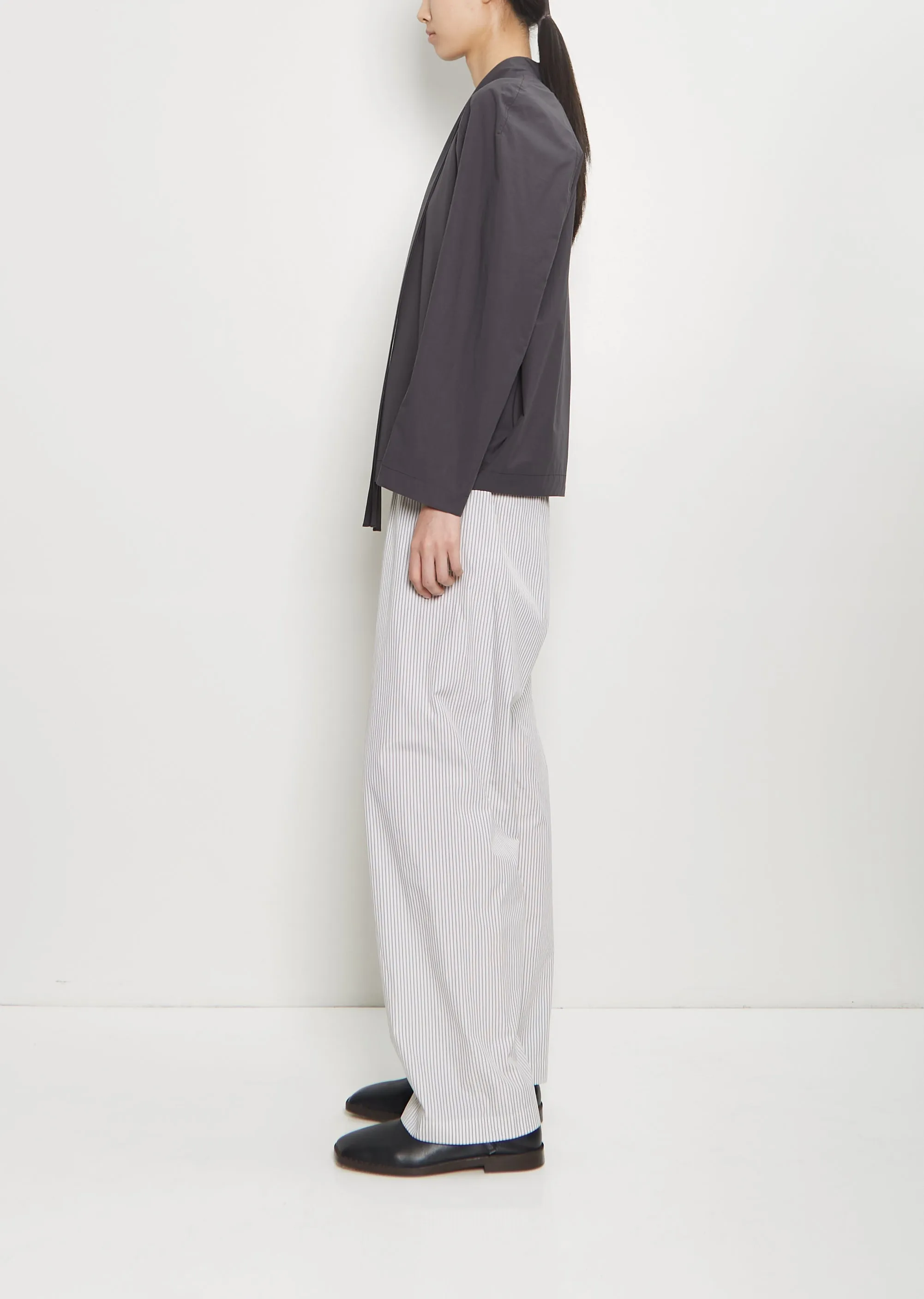 Ascot Cotton Blouse — Charcoal sold by La Garconne product image thumbnail 2