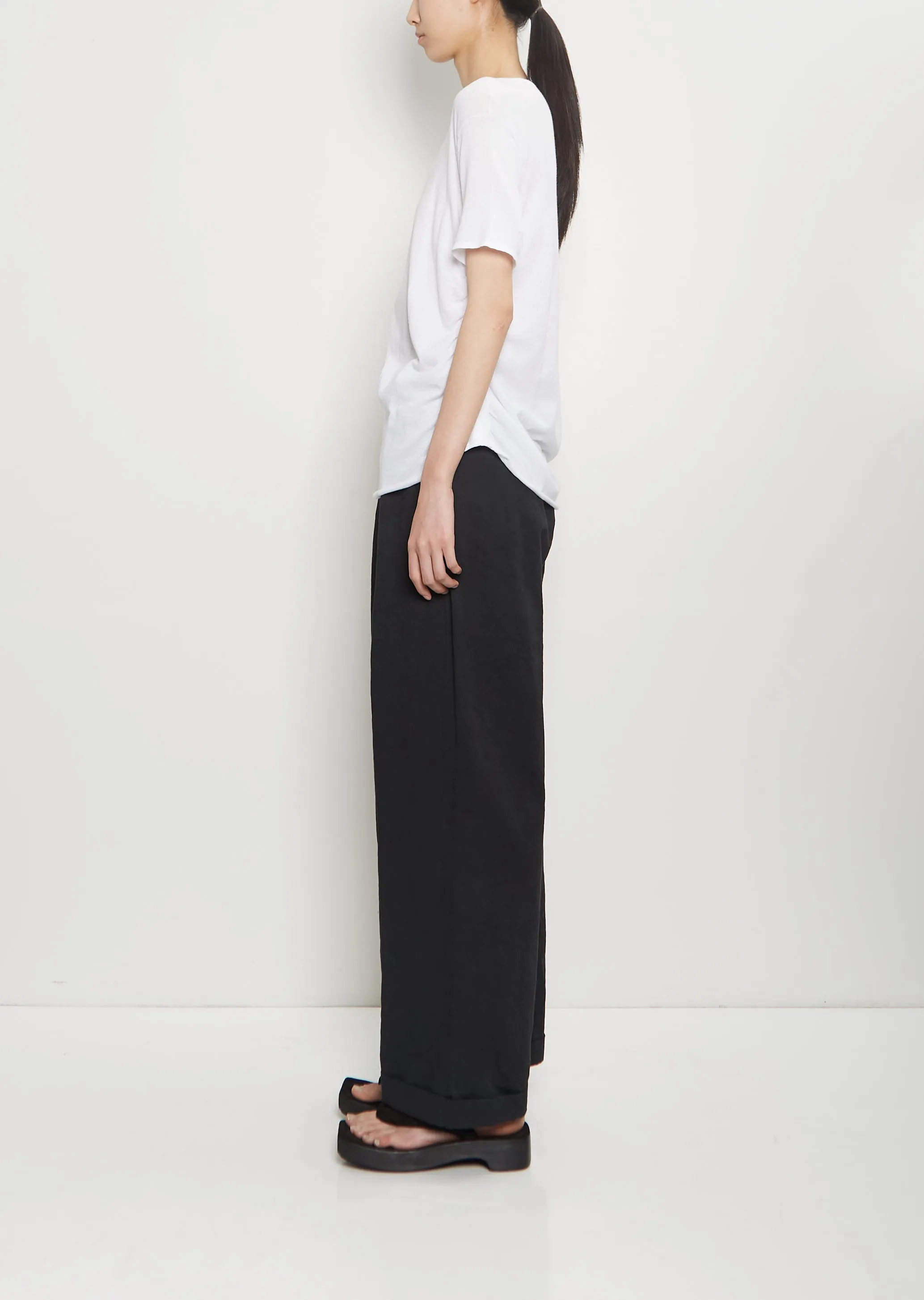 Pima Cotton Drape Tee — White sold by La Garconne product image thumbnail 2