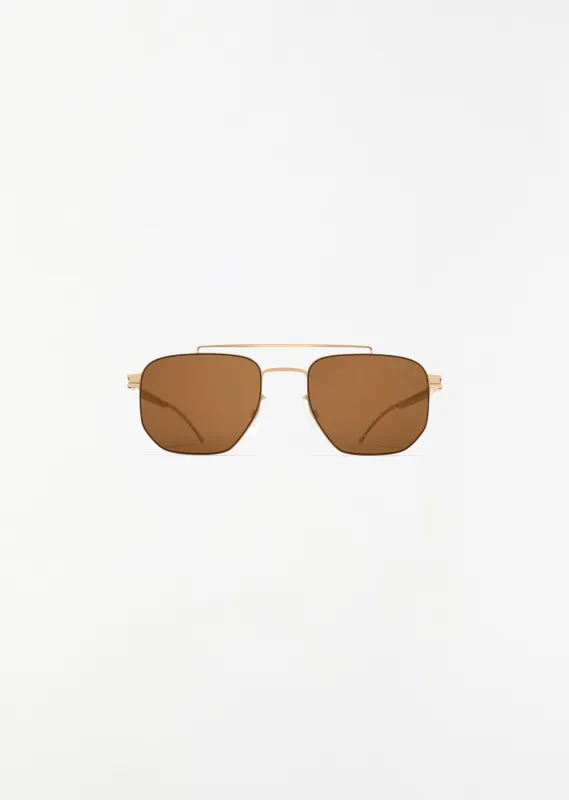 ML05 Sunglasses — Champagne Gold / Brown sold by La Garconne