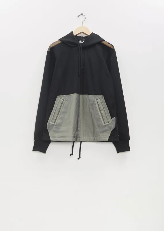 Mesh Contrasting Pocket Hoodie sold by La Garconne