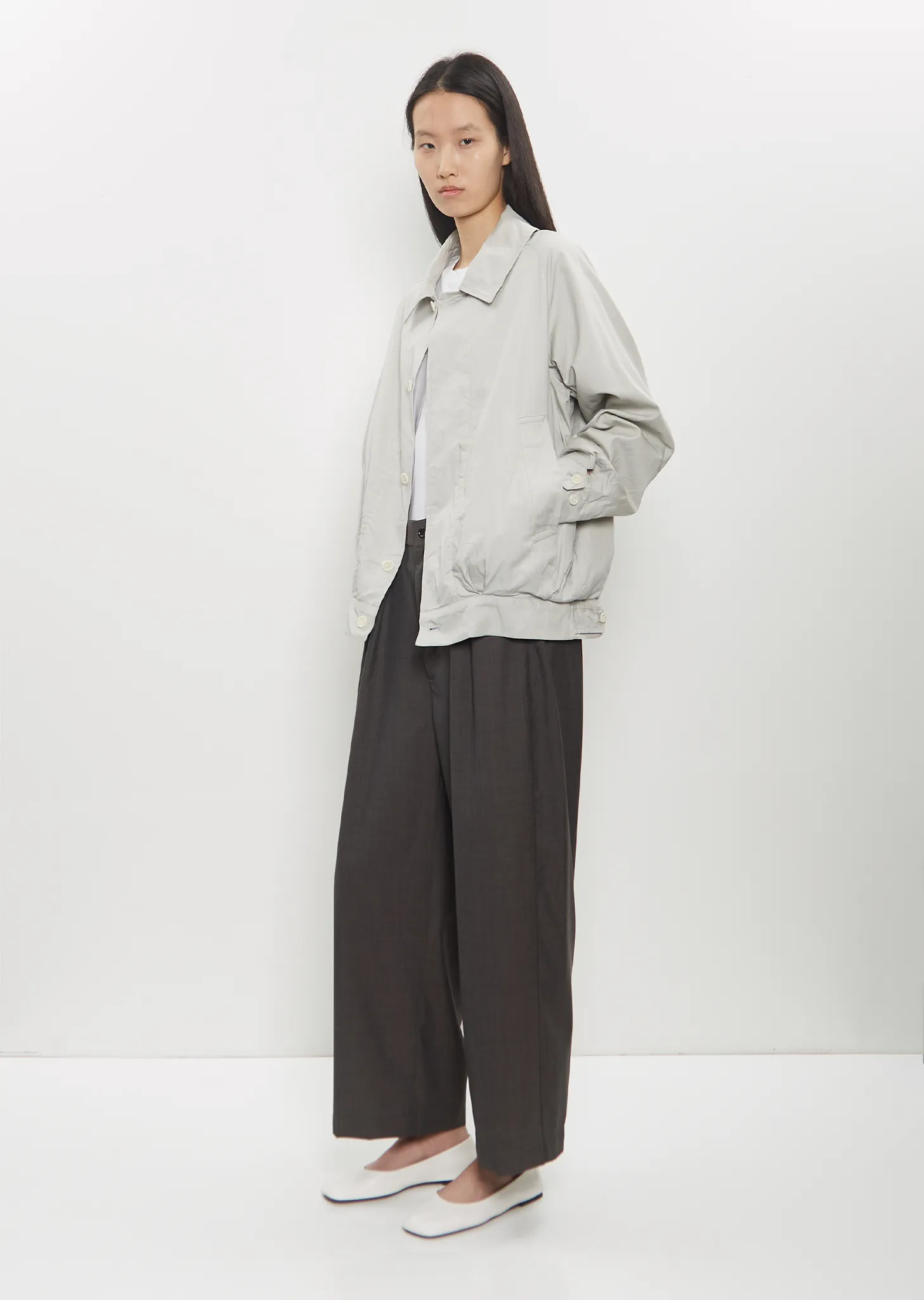 Cotton Silk Harrington Jacket sold by La Garconne product image thumbnail 4