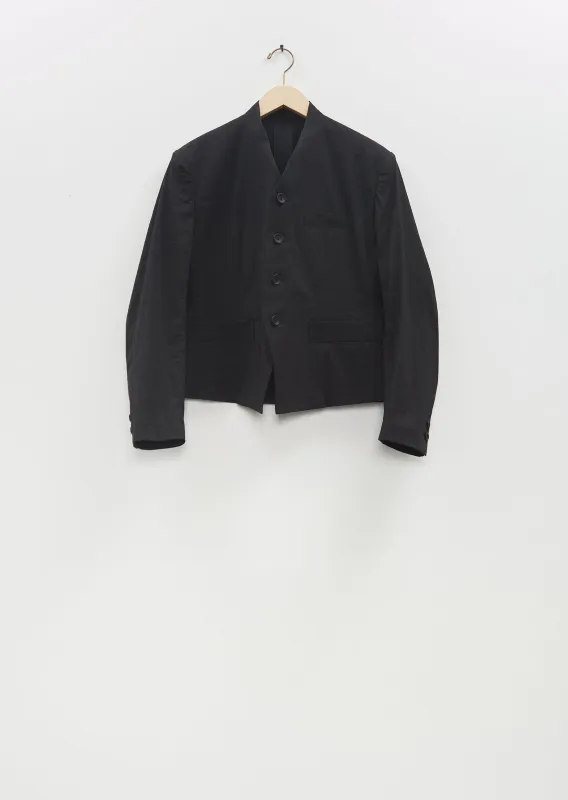Washi Paper Ensemble U Jacket — Black sold by La Garconne