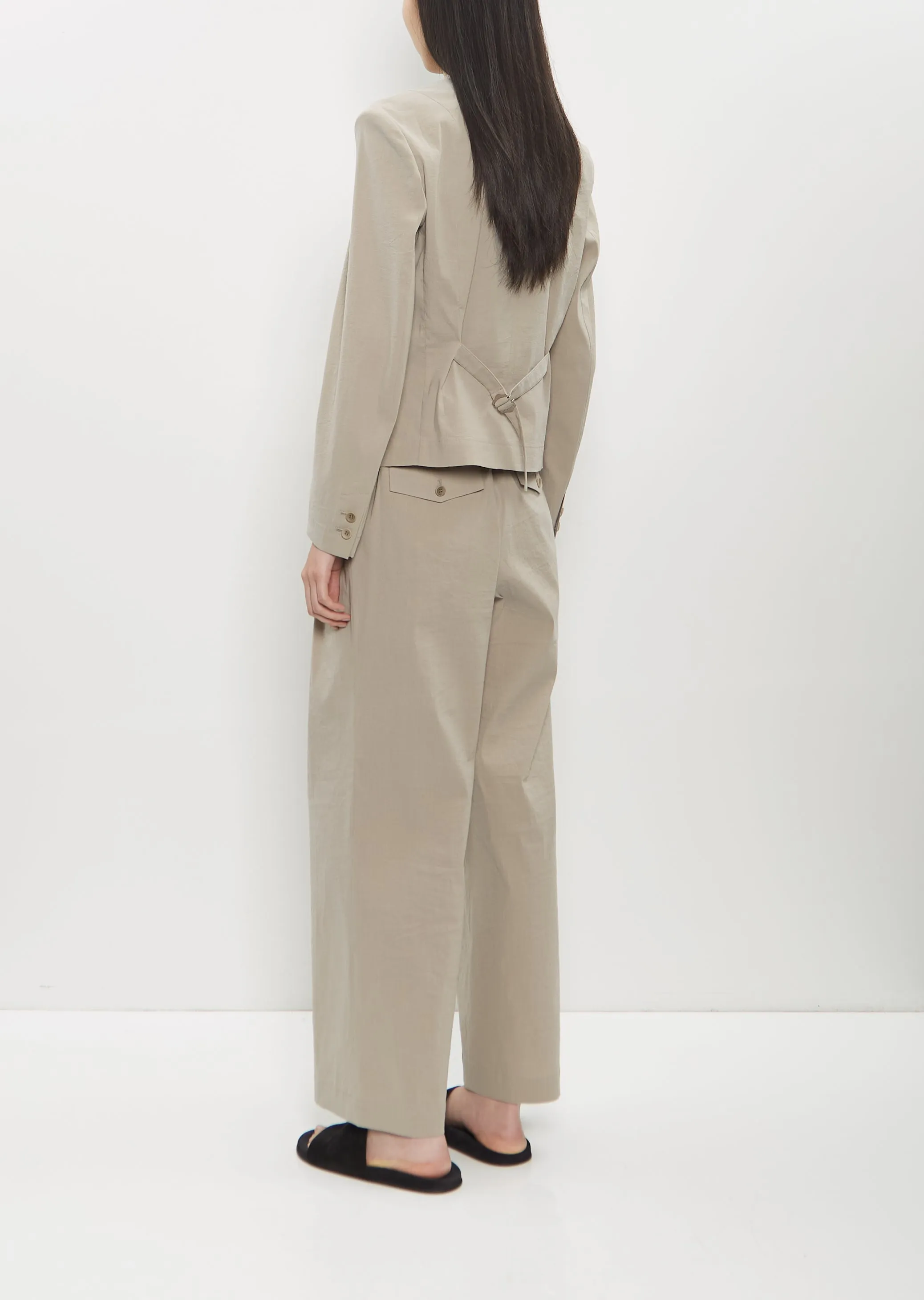 Washi Paper Ensemble U Jacket — Greige sold by La Garconne product image thumbnail 3