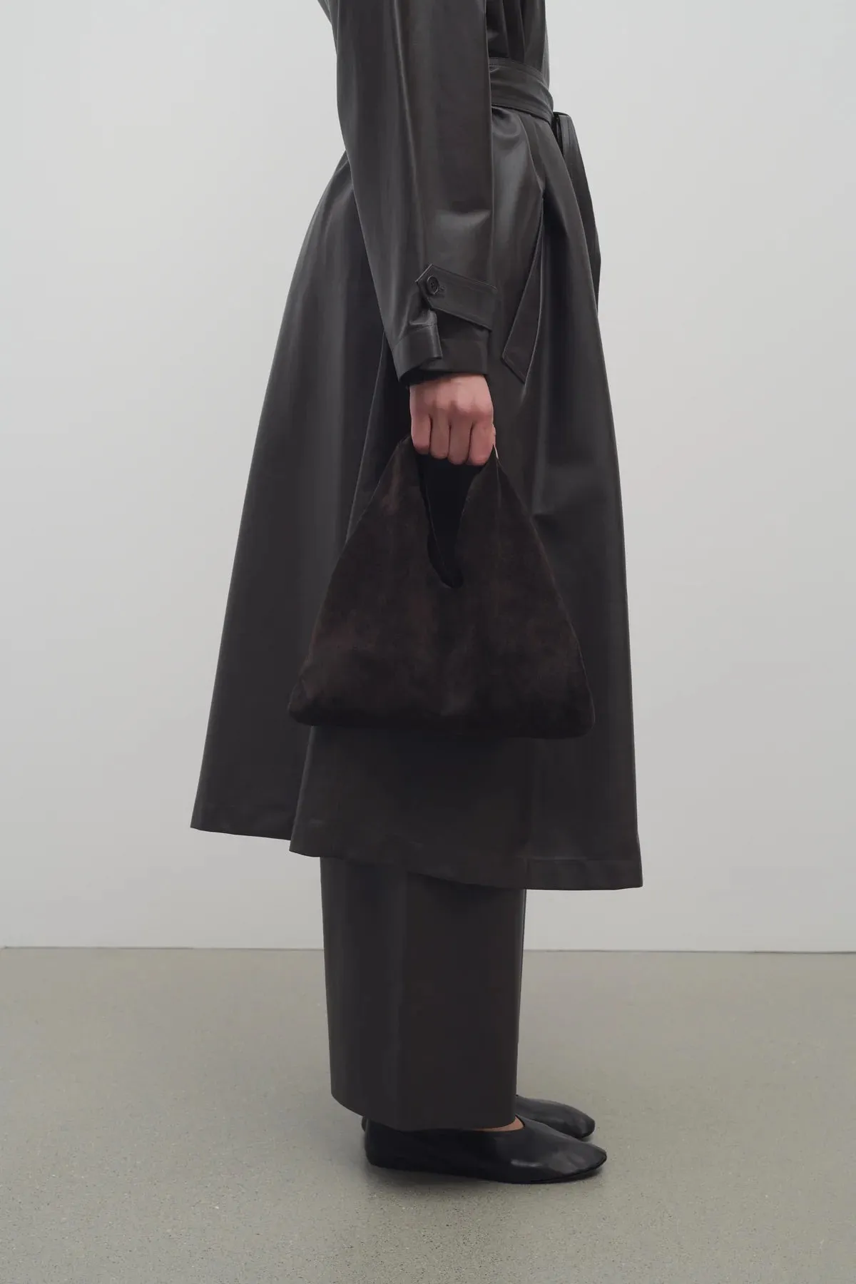 Small Suede Bindle — Brown Melange sold by La Garconne product image thumbnail 4