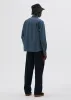 Organic Cotton Overall Shirt — Mineral Blue sold by La Garconne
