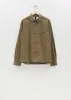 Organic Cotton Overall Shirt — Khaki Green sold by La Garconne
